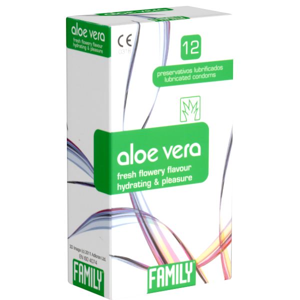 Family *Aloe Vera* spanische Kondome mit pflegender Beschichtung