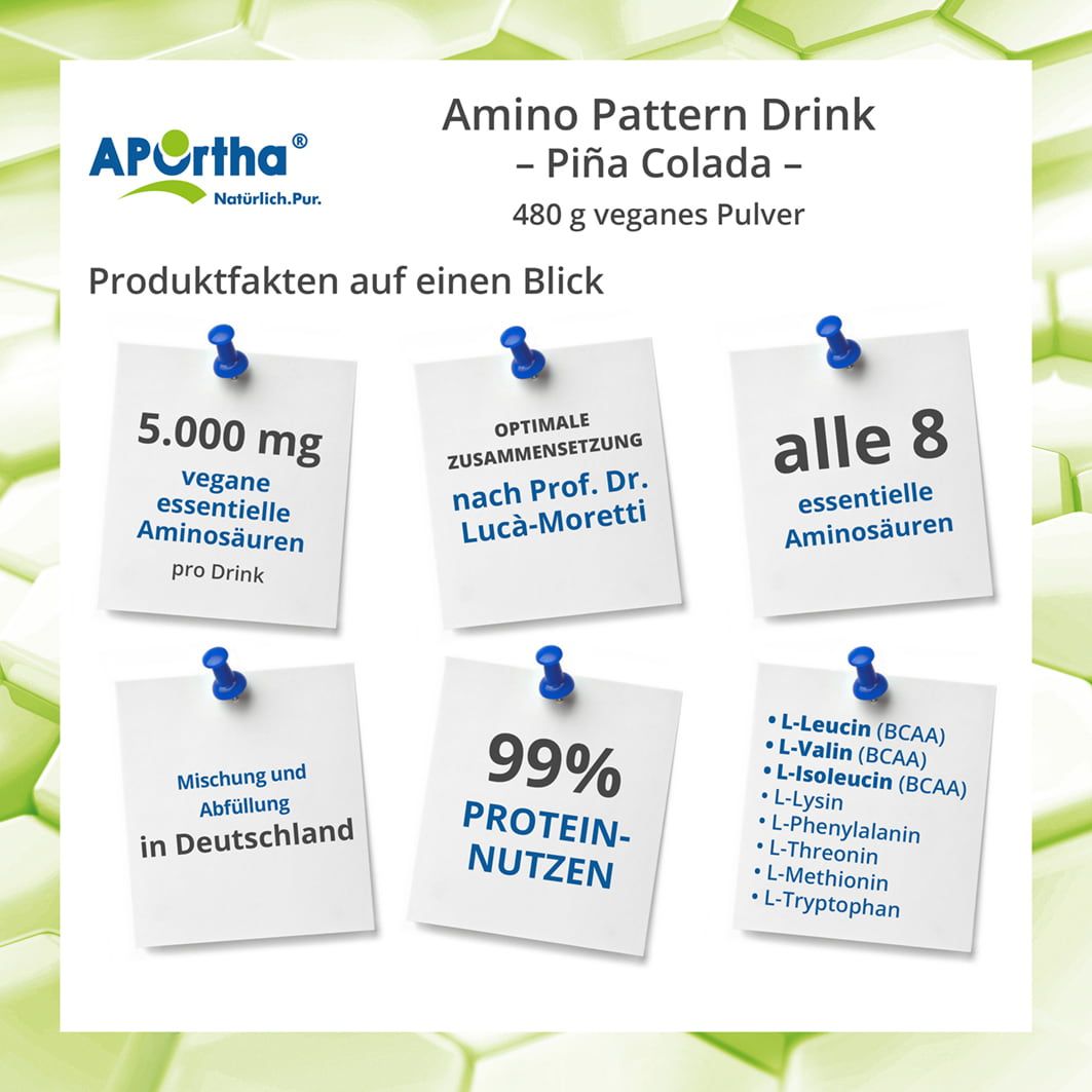 APOrtha® Amino Pattern Aminosäuren-Premium-Drink 480 g Pulver