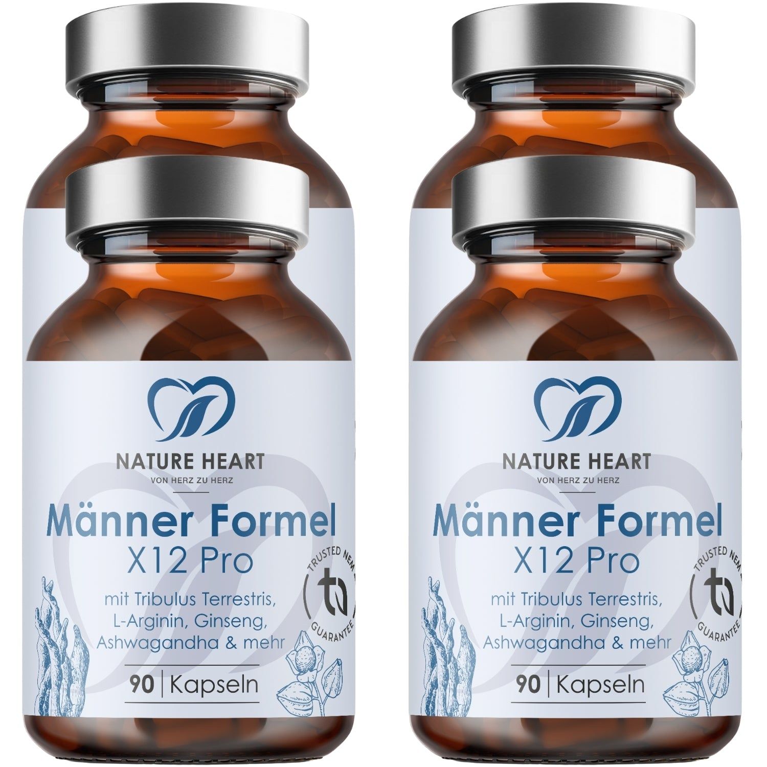 Nature Heart Männer Formel X12 Pro 4x90 St Kapseln