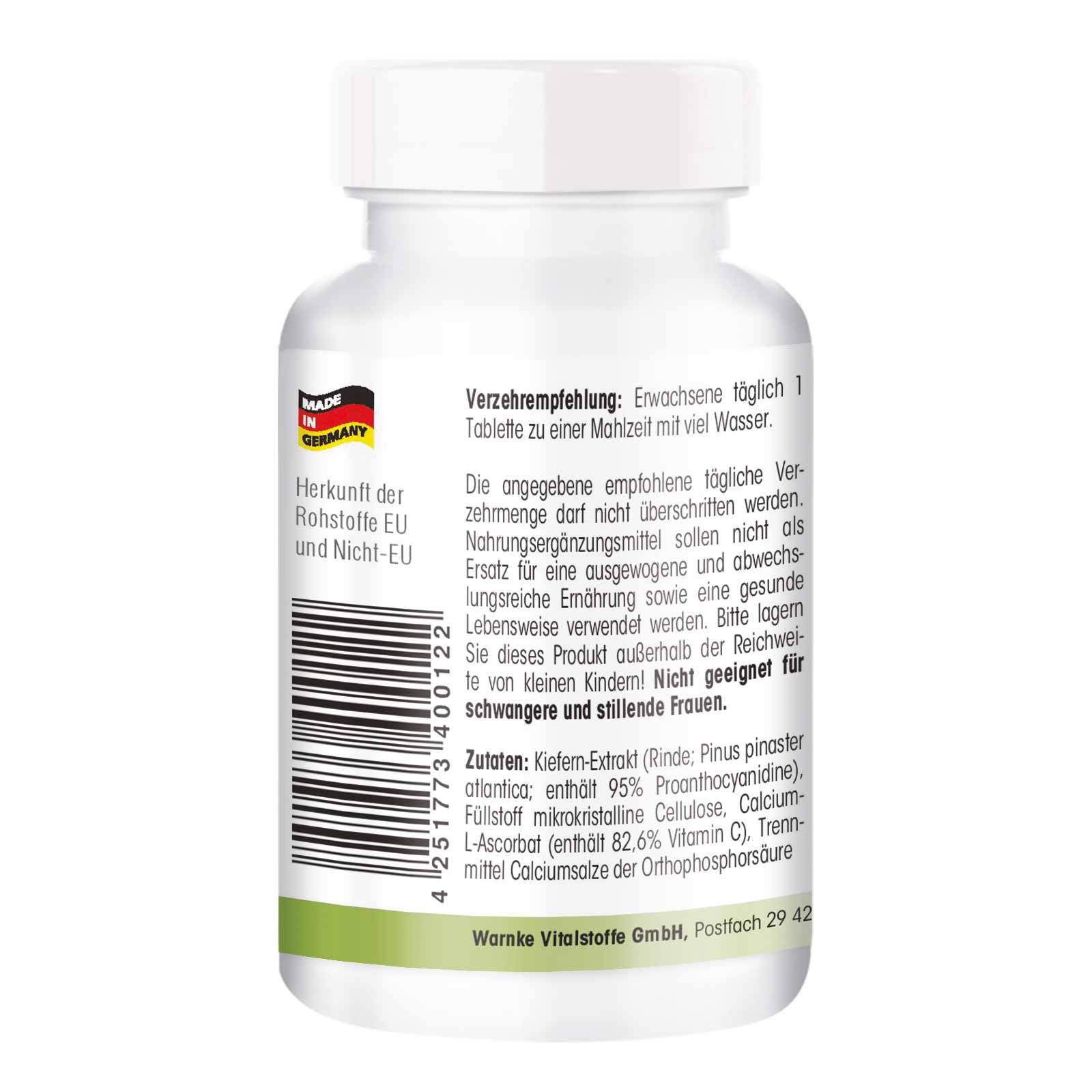 Warnke Vitalstoffe | Kiefernrinden-Extrakt 500mg