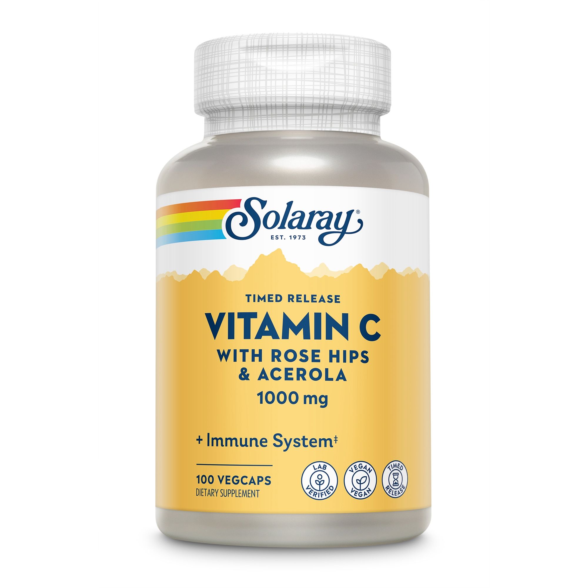 Solaray Vitamin C 1000 mg mit Hageb & Acerola verz