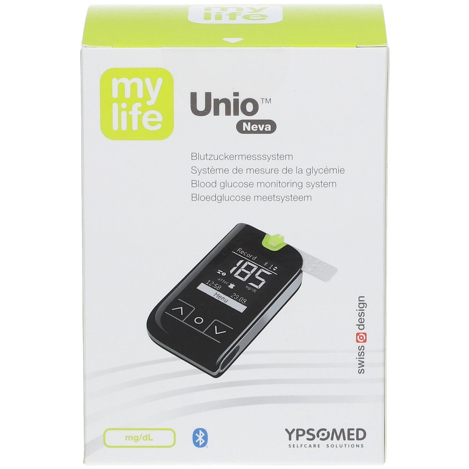 mylife Unio™ Neva Blutzuckermesssystem mg/dL