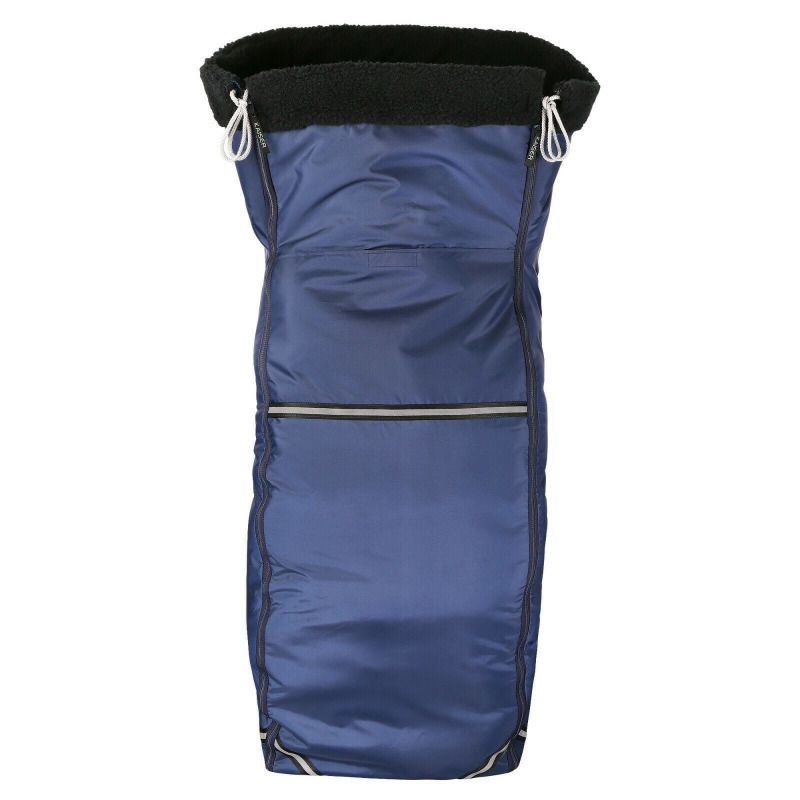 Kaiser Luxus Rollstuhl Schlupfsack WOLLPELZ blau Schafwolle