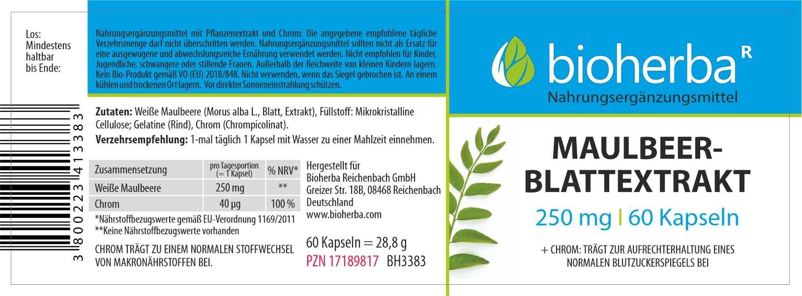 Bioherba Maulbeerblattextrakt Kapseln