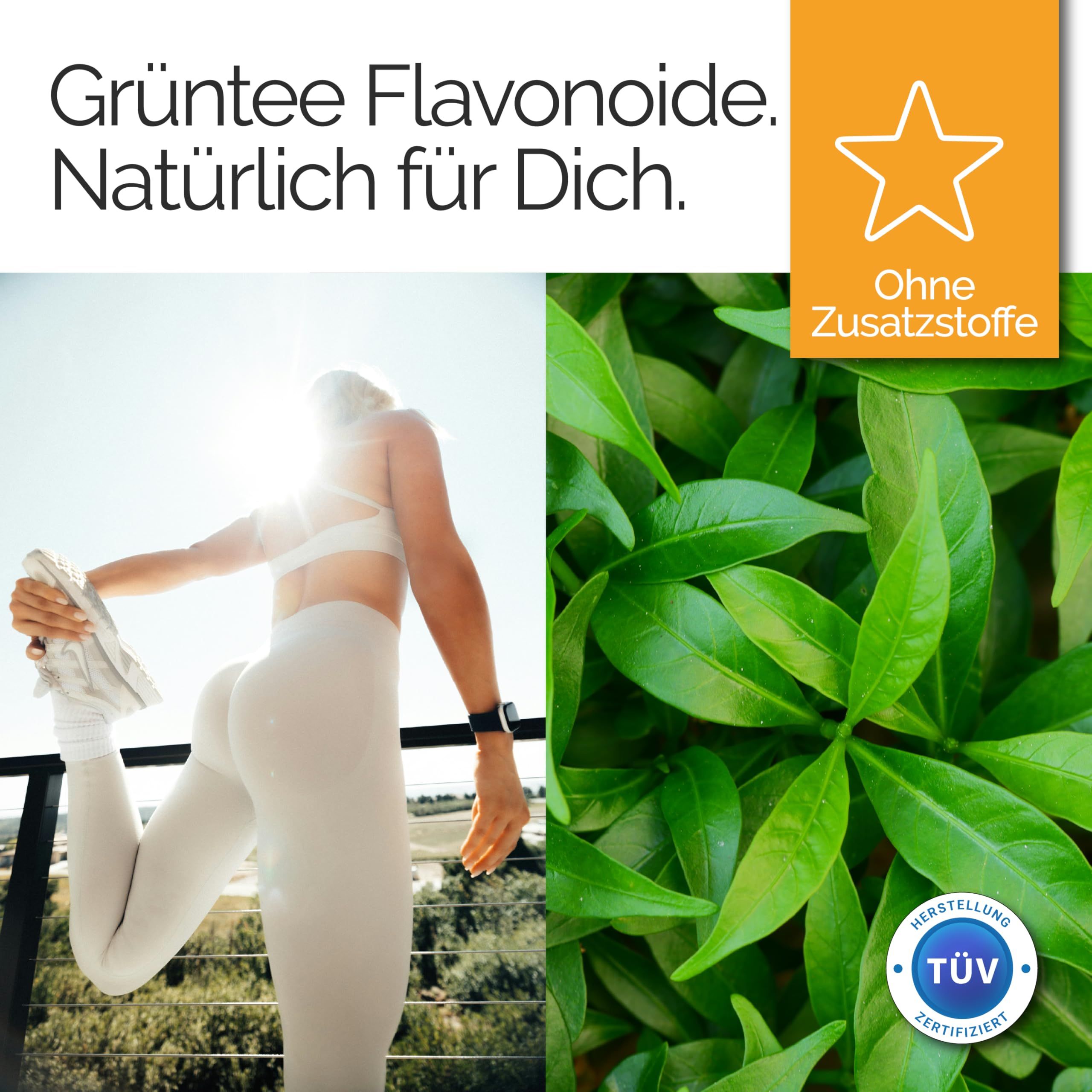 TAVI® Grüntee Flavonoide Kapseln (Grüntee-Extrakt, EGCG, Catechine)