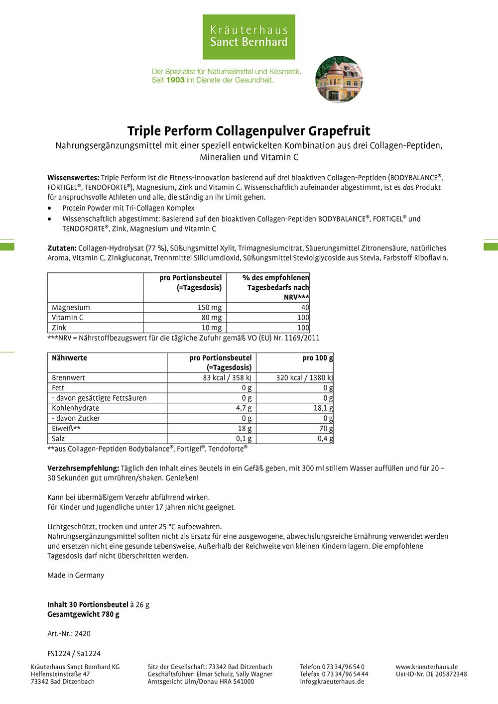 Triple Perform Grapefruit