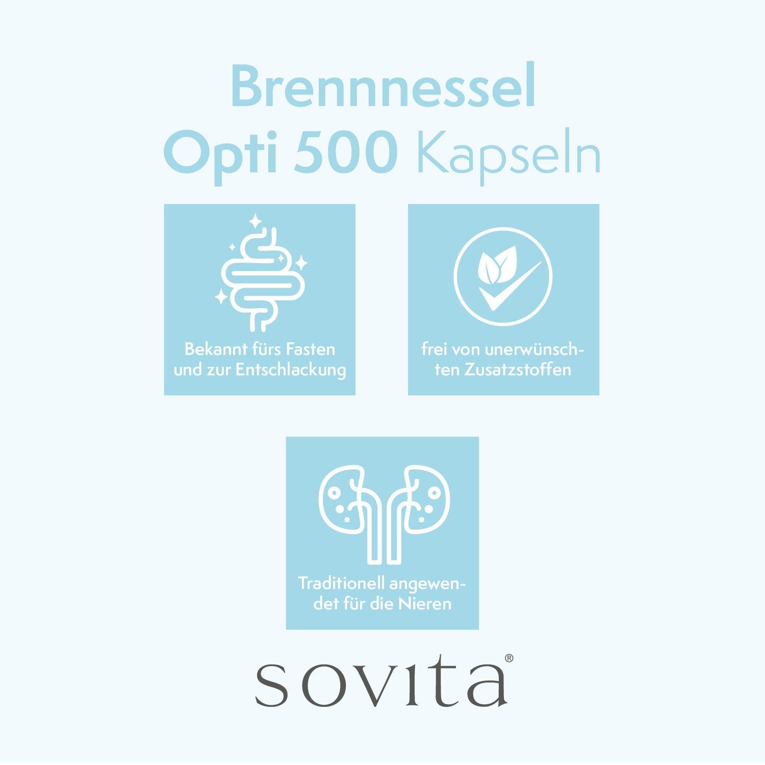sovita Brennnessel Opti 500 Kapseln