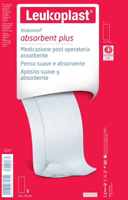 Leukomed Wundverband nach der Operation aus Vliesstoff 10 X 25 cm 5 Pc Verband