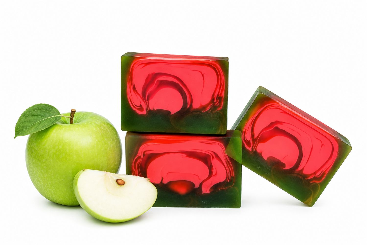 Nesbel Seife Grüner Apfel – frisch & süß-sauer | Glycerin Ziegenmilch 300 g