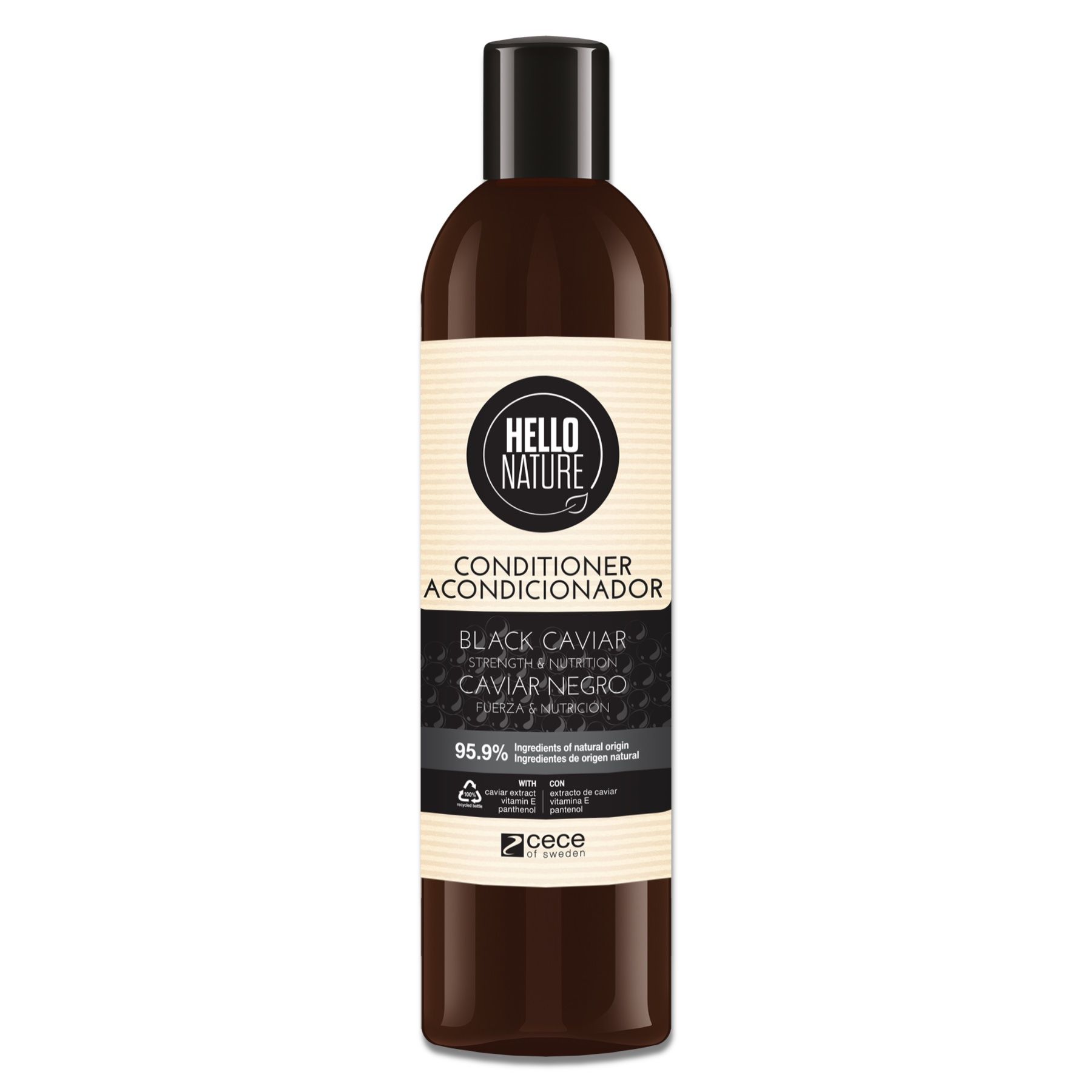 Hello Nature Haarspülung mit Black Caviar für intensive Haarpflege 1x300 ml