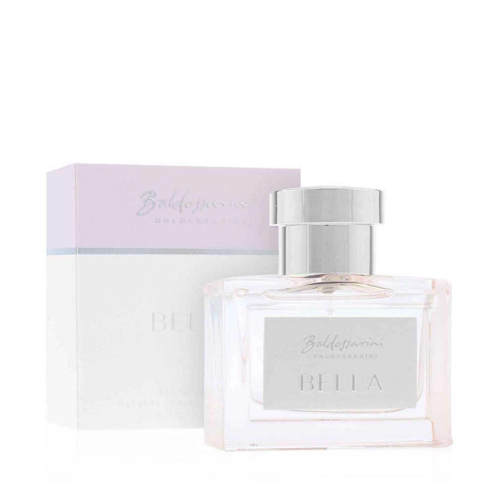Flakon und Verpackung. Aufschrift: "Baldessarini BELLA". Auf der Verpackung: "50 ml".