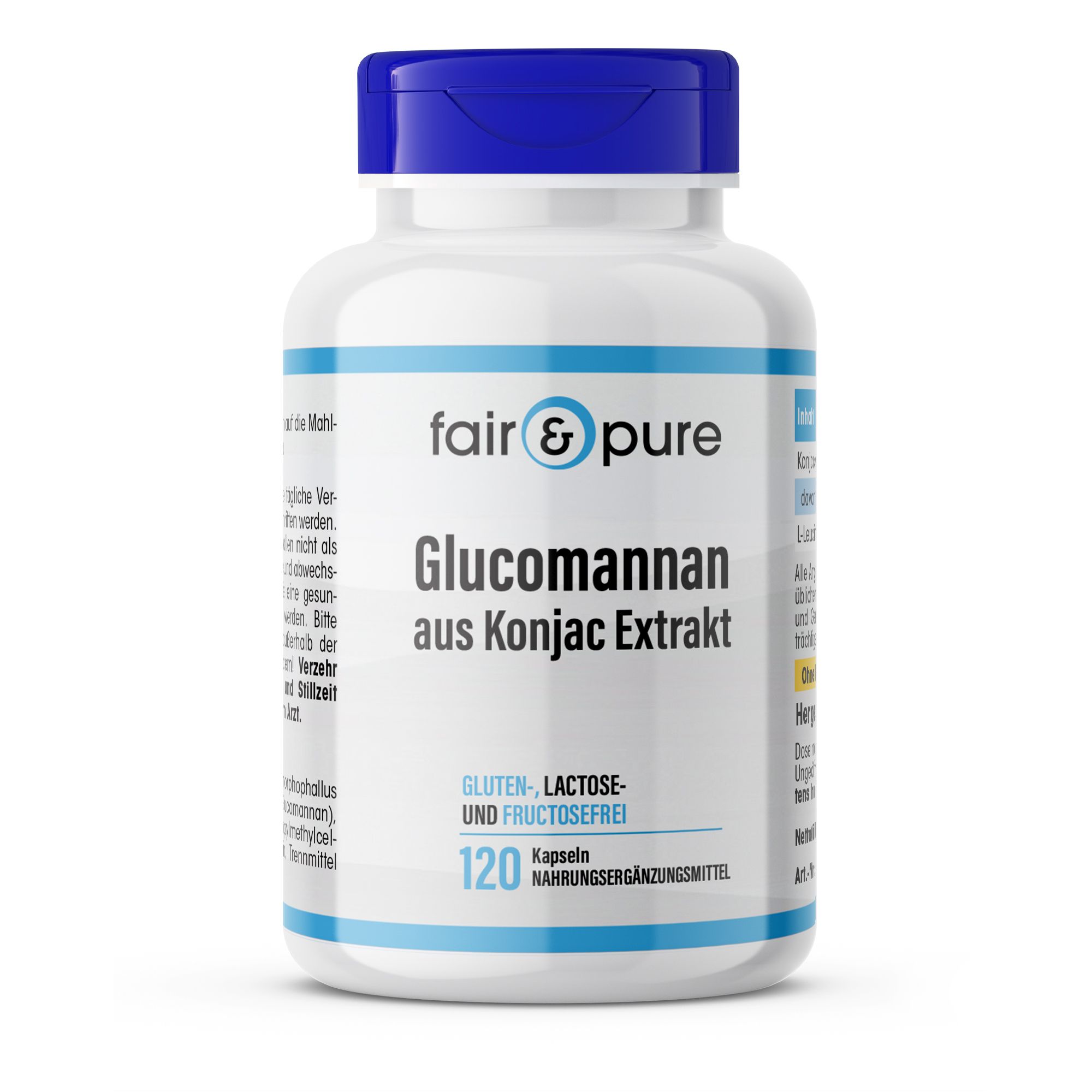 Glucomannan aus Konjac Extrakt Kapseln 120 St