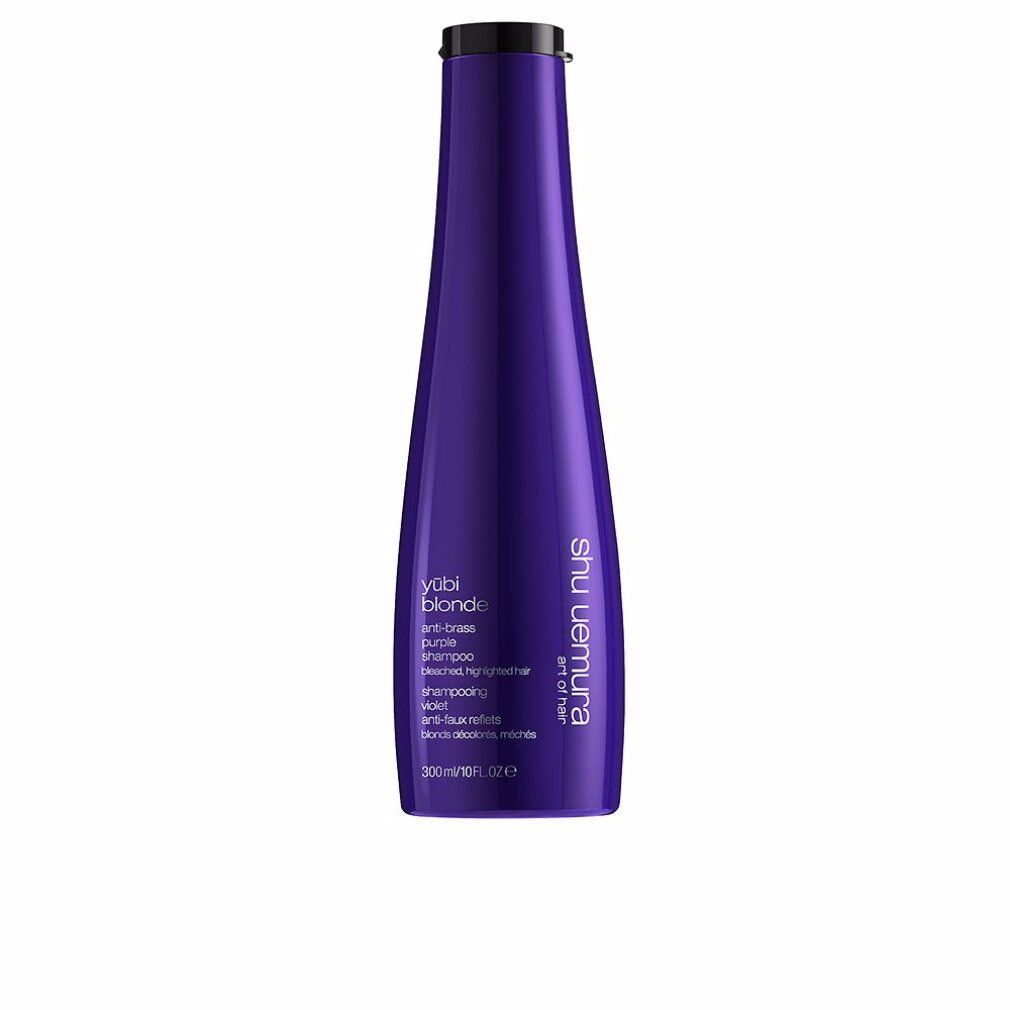 Violettes Shampoo von Shu Uemura. Flasche mit Produktnamen und Text. 300ml.