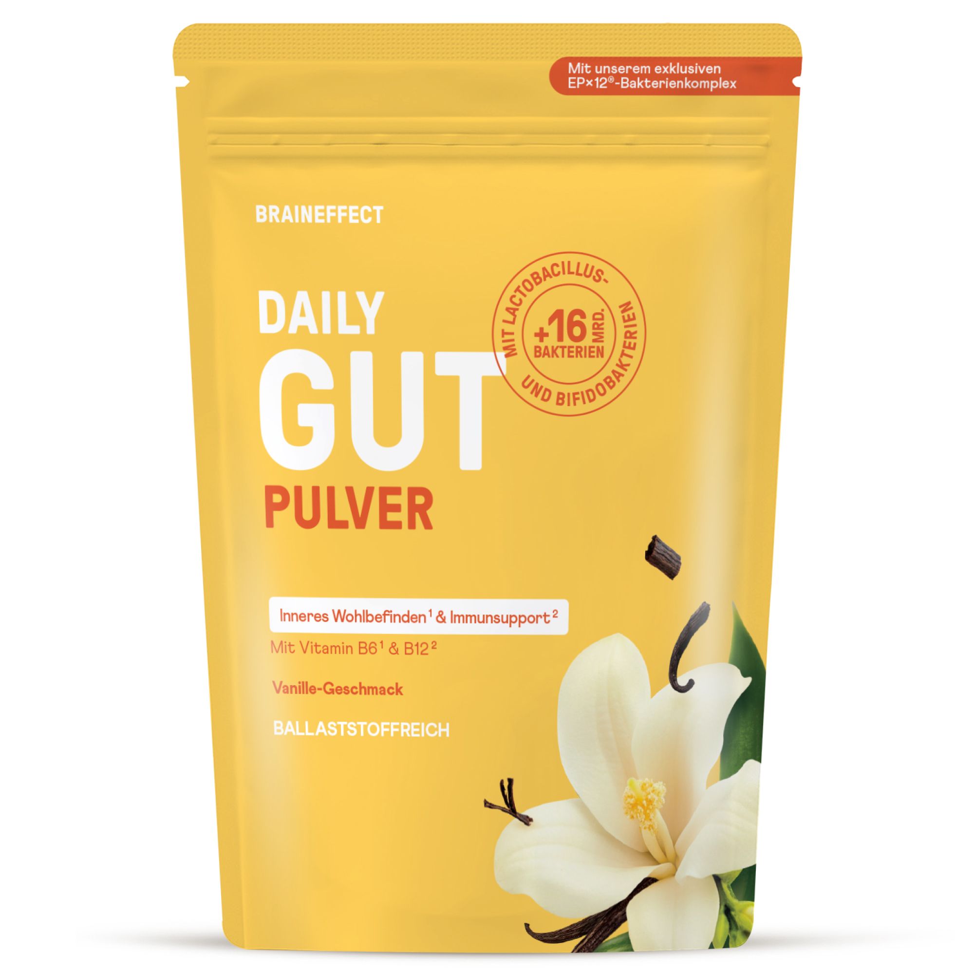 BRAINEFFECT Daily Gut Pulver Vanille