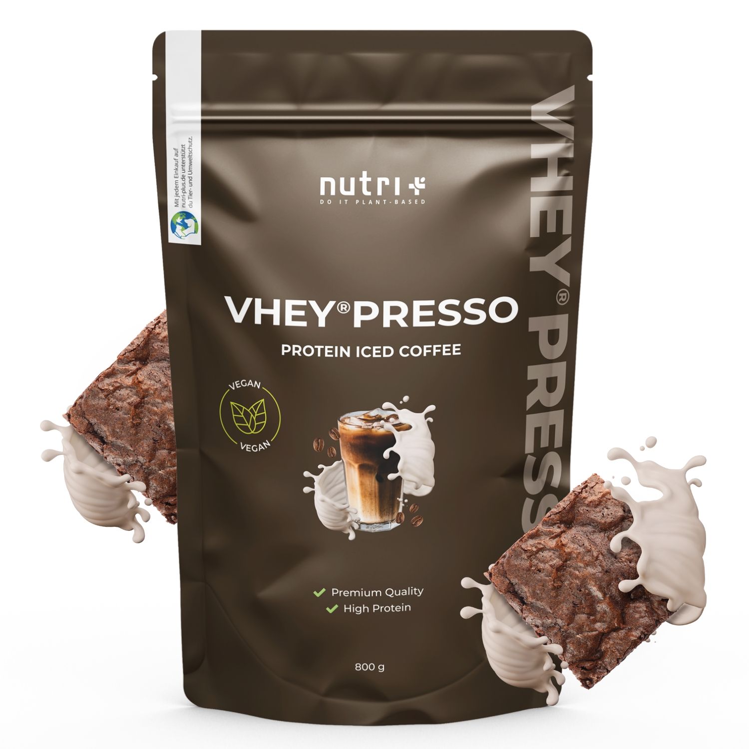 nutri+ Proteinkaffee Vegan - Vheypresso 800g