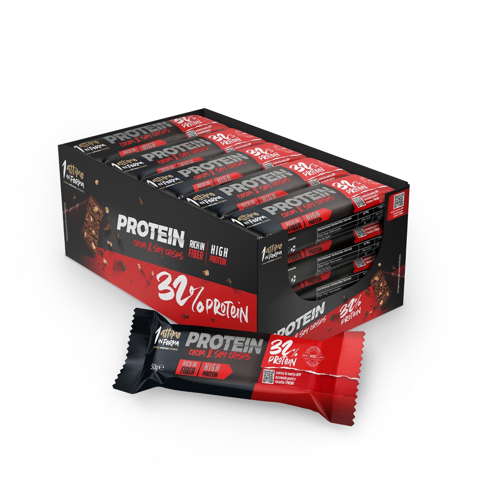 Un Attimo In Forma Protein Bar 32% Cacao 50 G - Immagine 3