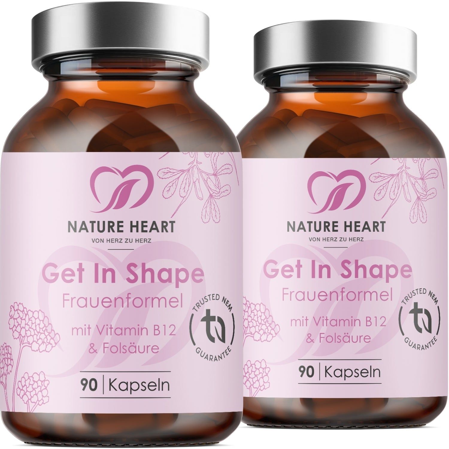 Nature Heart Get In Shape – Frauenformel mit Vitamin B12 & Folsäure 2x90 St Kapseln