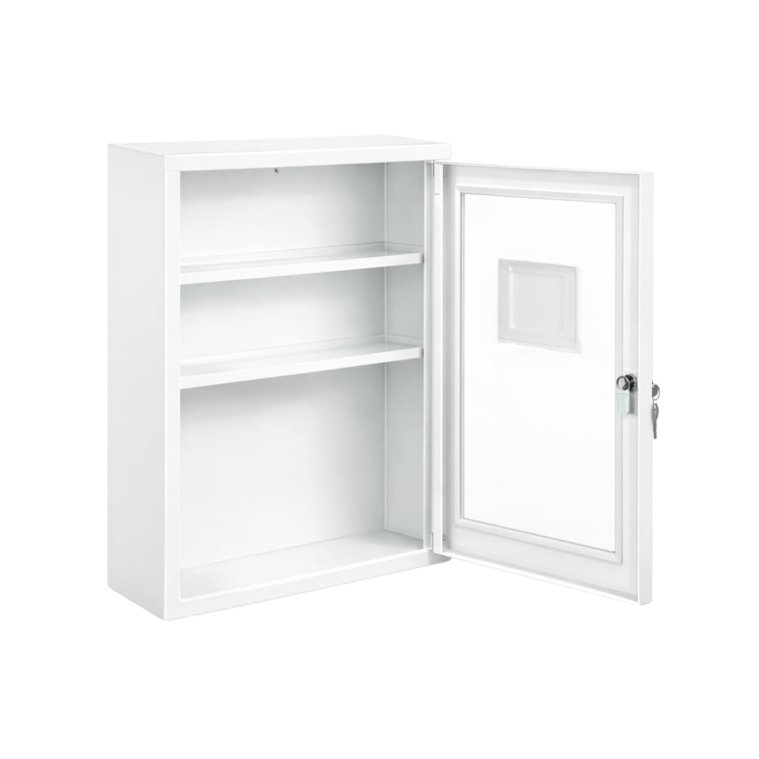 FAP First Aid Products Augenspülschrank leer - Sichtfenster, Metall, abschließbar - 46 x 30 x 14 cm