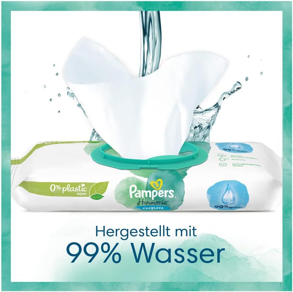 Pampers - Vorteilspack Feuchttücher "Aqua"