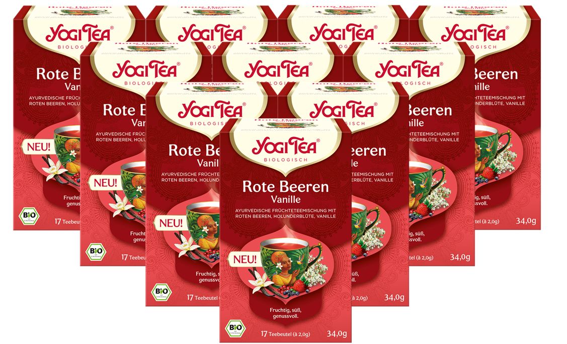 Yogi Tea - Rote Beeren Vanille Bio Früchtetee