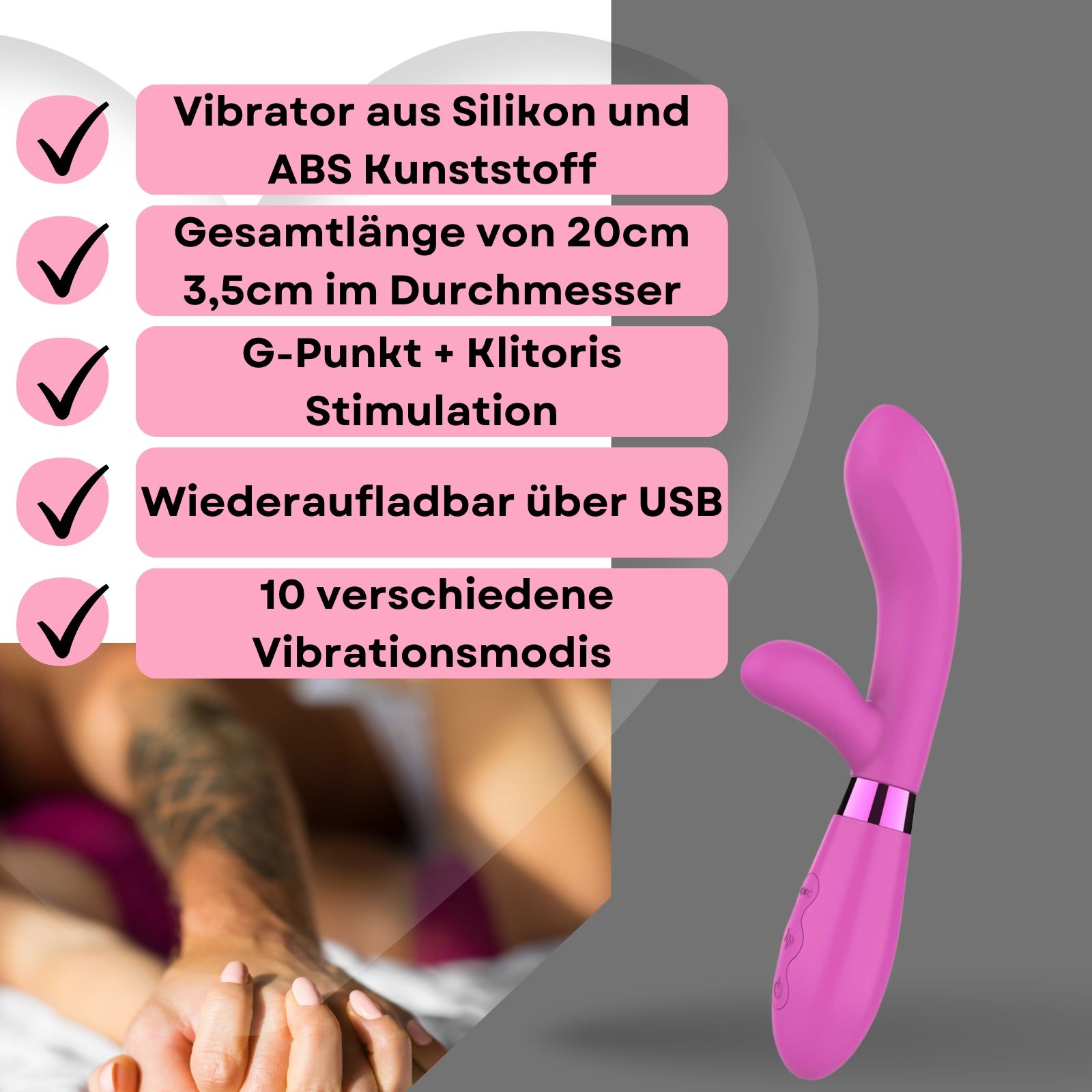 Lovelyness - G-Punkt Vibrator mit Klitoris Stimulation 'Fiesta' 1 St