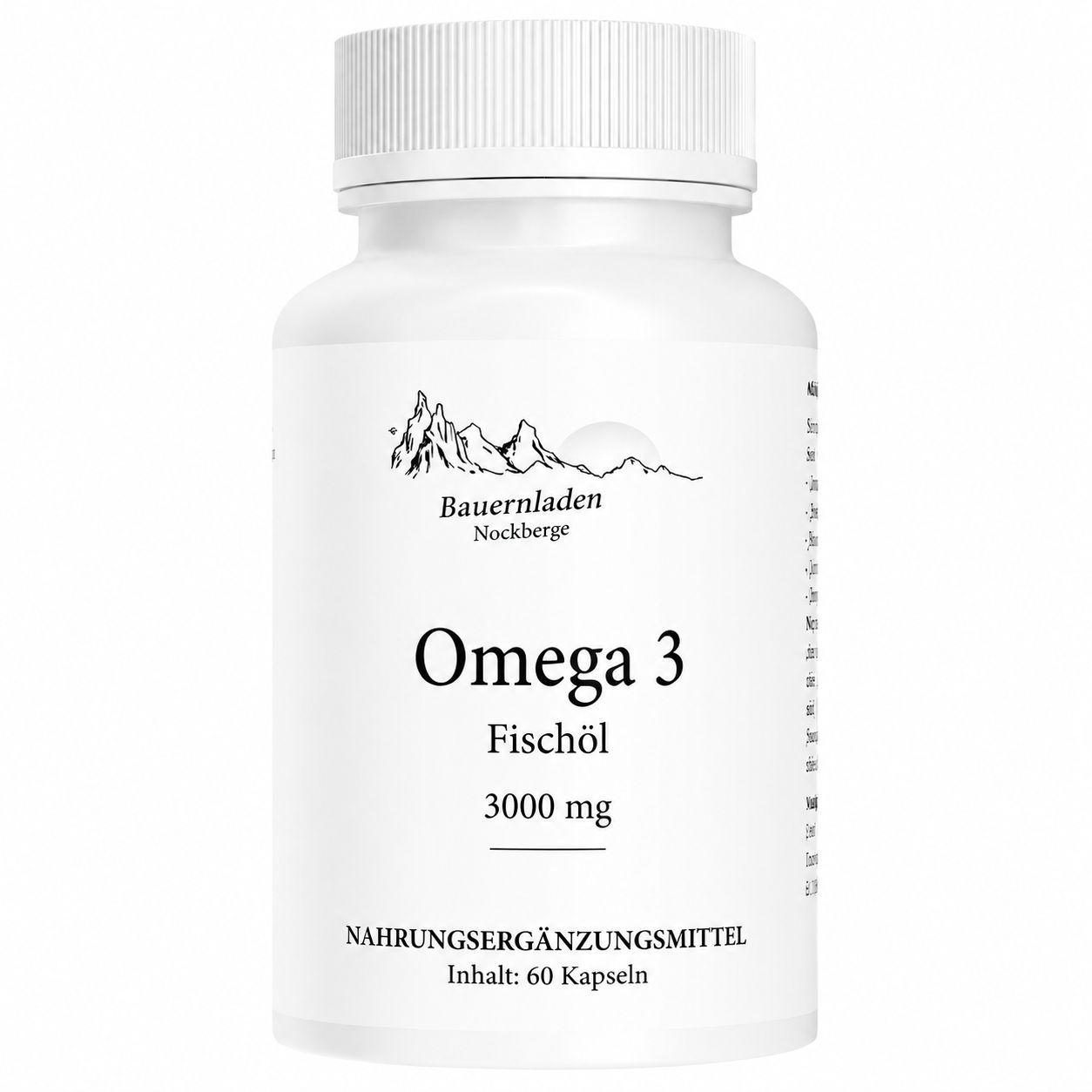 Bauernladen Nockberge | Omega 3 Fischöl 3000 mg 1x60 St Kapseln