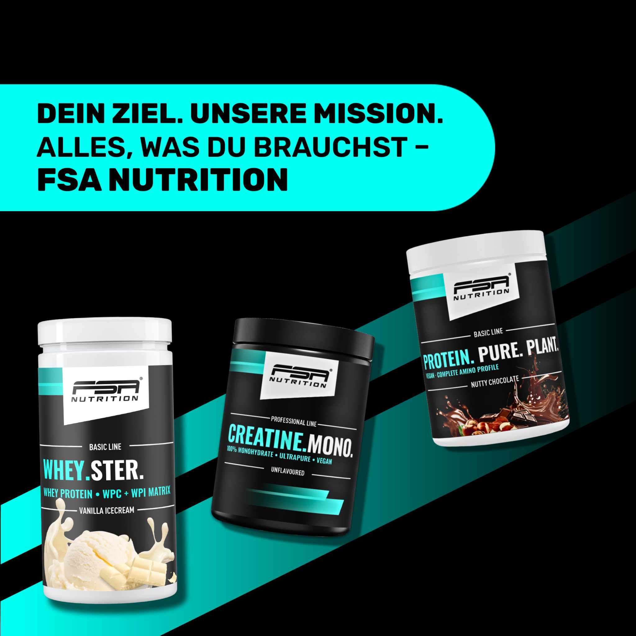 FSA NUTRITION EAA Amino - Aminosäuren Komplex hochdosiert - vegan - Mango