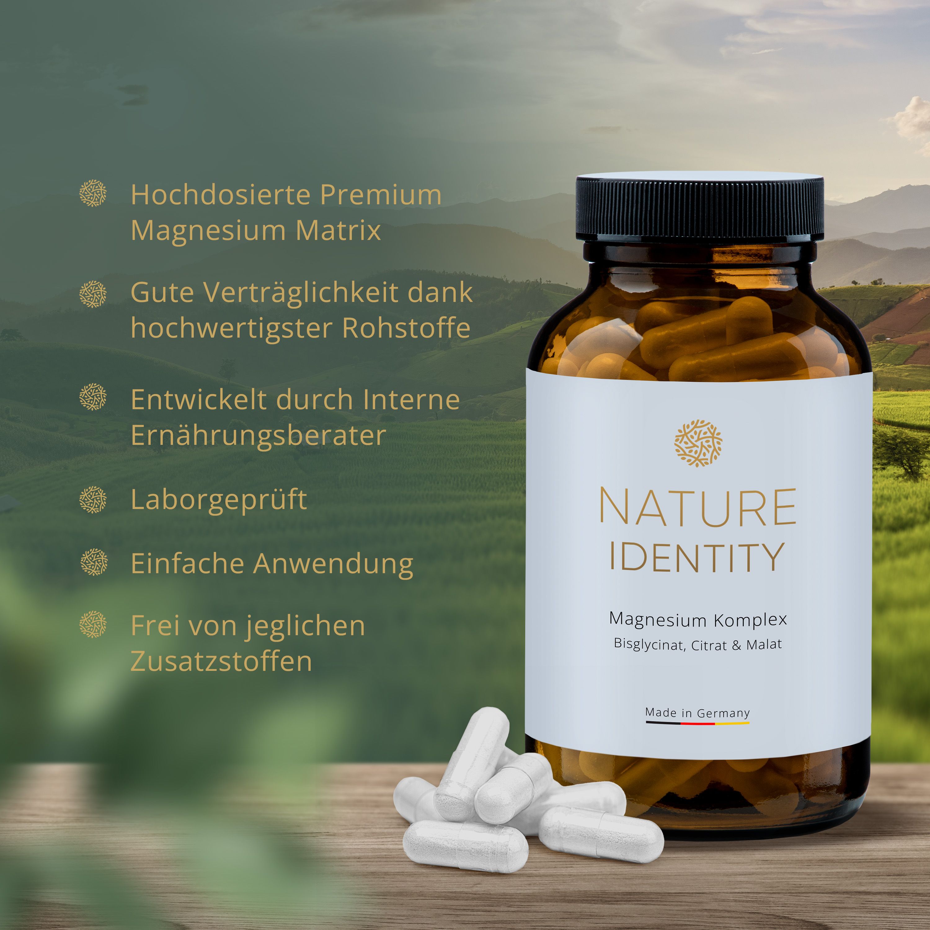 Nature Identity Magnesium Komplex 180 St Kapseln