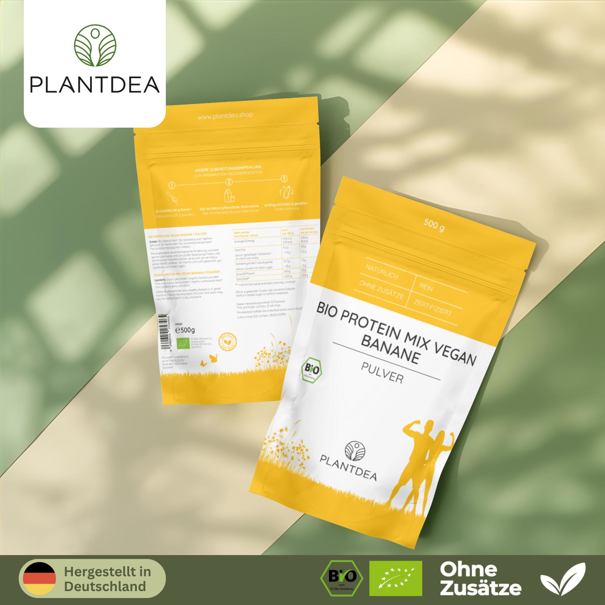 PlantDEA Protein Mix vegan Banane