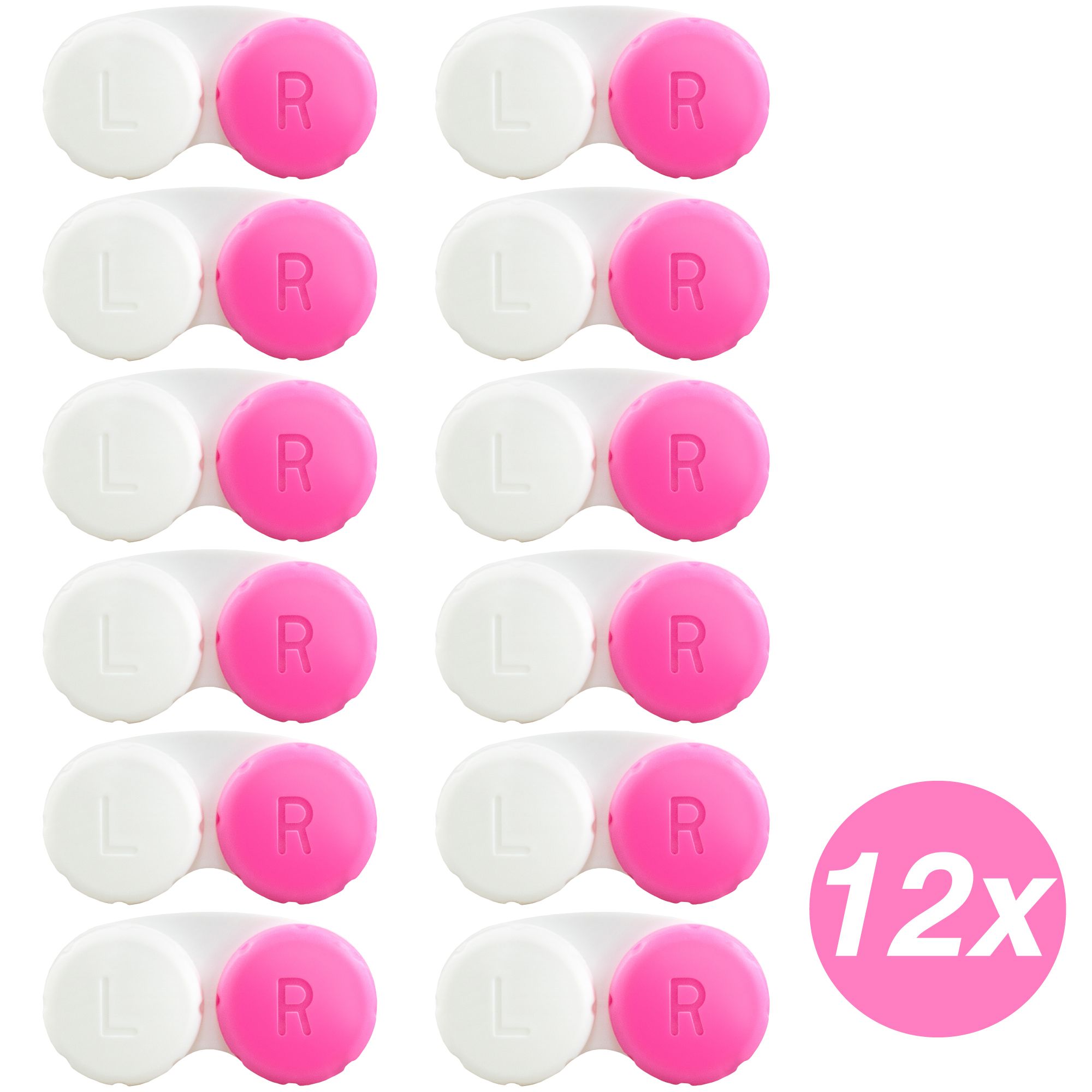 TAMPEN Kontaktlinsenbehälter 12er - rosa
