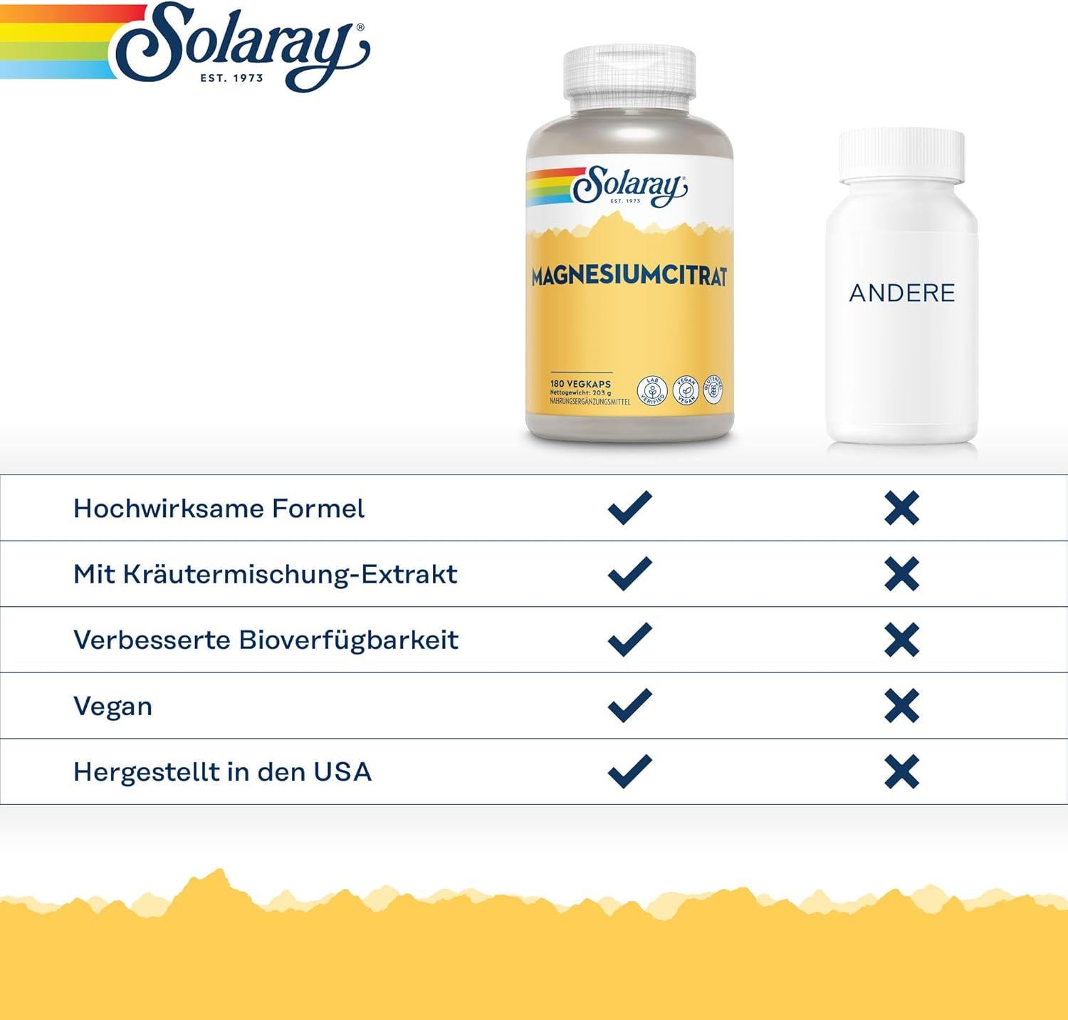 Solaray Magnesiumcitrat Kapsel