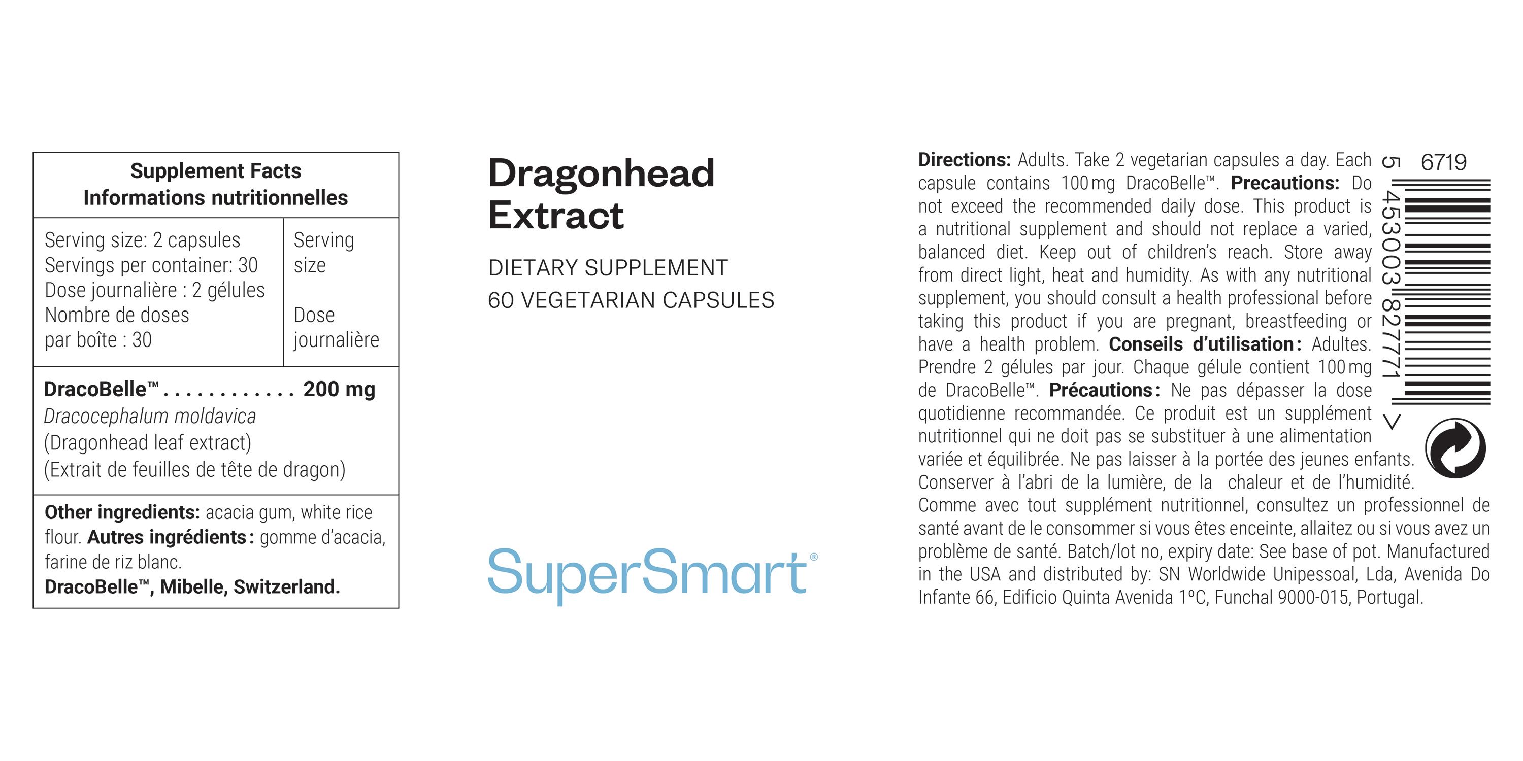 SuperSmart - Dragonhead Extract 60 St