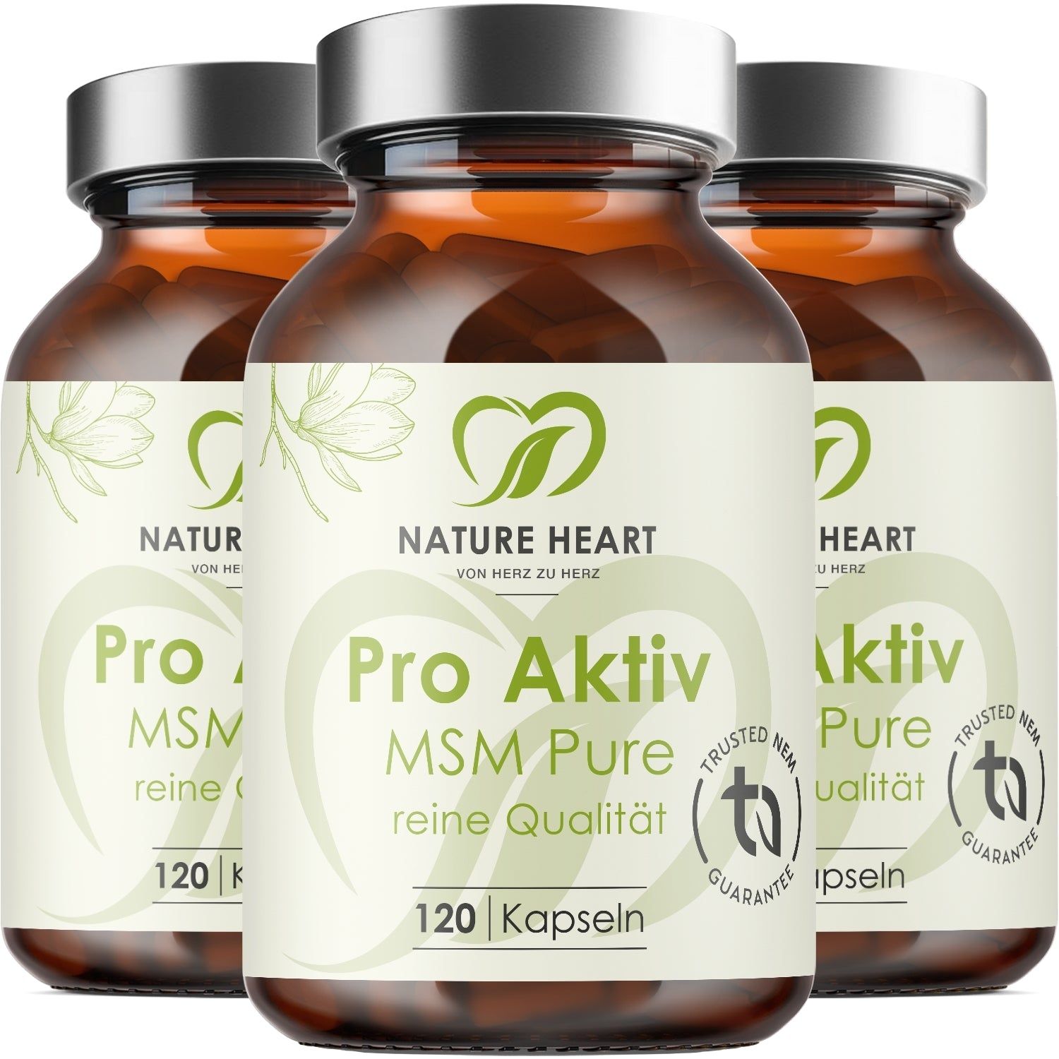 Nature Heart MSM Pure Pro Aktiv 3x120 St Kapseln