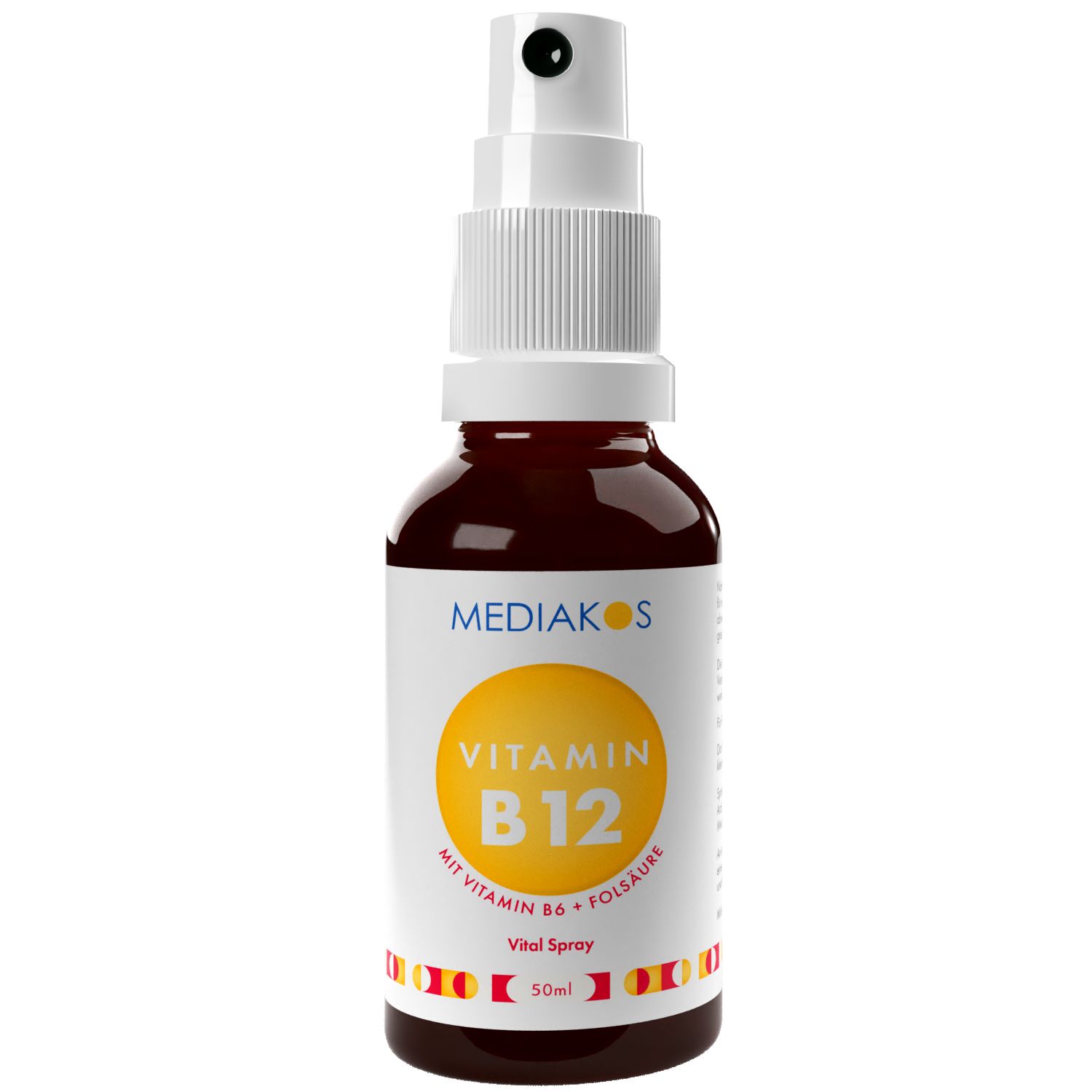 Vitamin B12 + B6 + Folsäure Mediakos Vital Spray