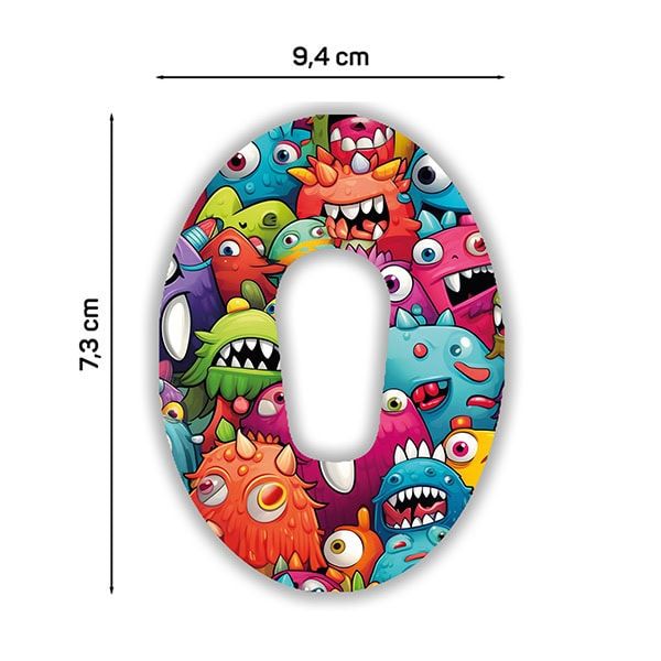 Diasticker® Dexcom G6 Fixiertapes "Monster-Mania"