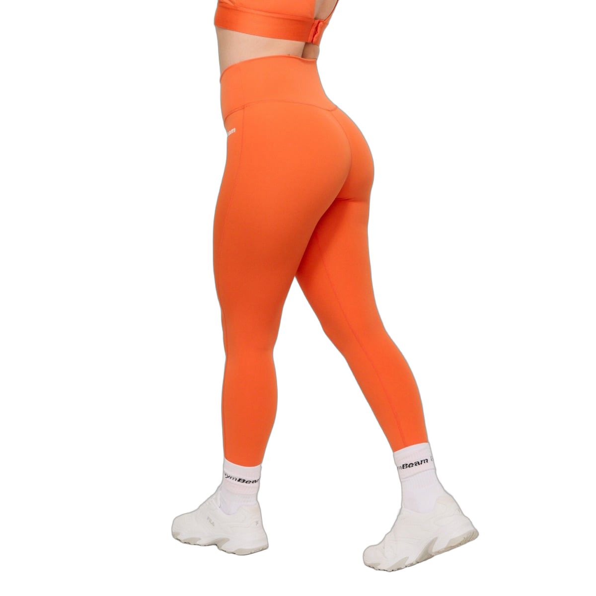 GymBeam Leggings Damen High-Waist lange Hose ohne Taschen in Orange