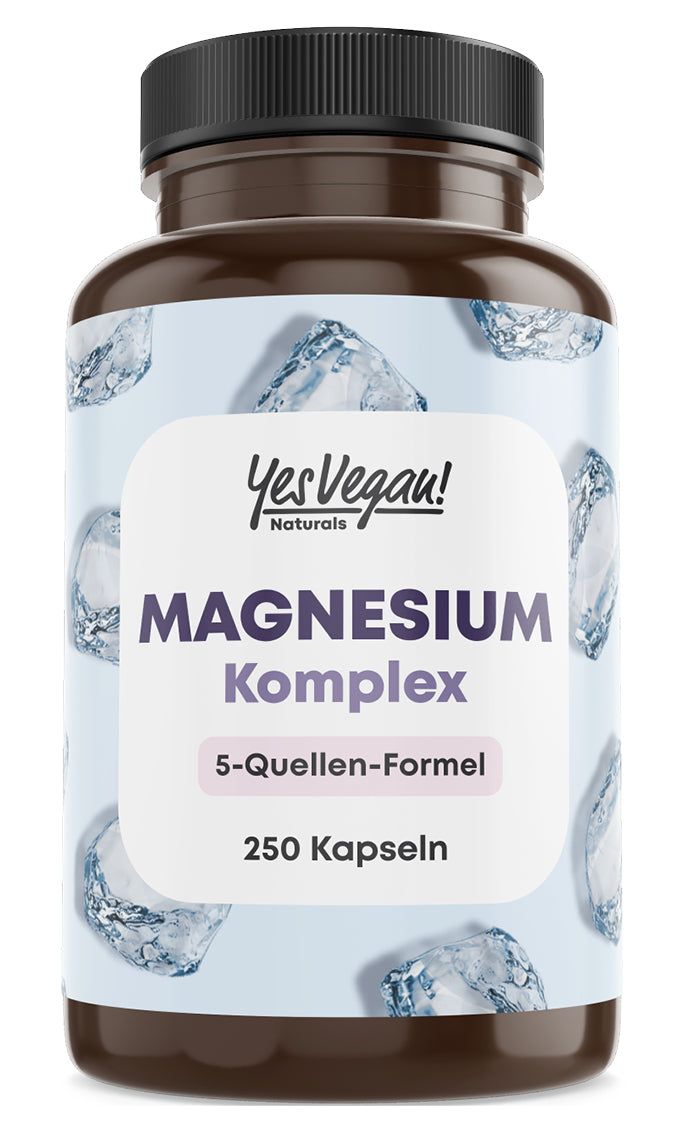 Yes Vegan Naturals Magnesium 5 Quellen Komplex Kapseln 250 St