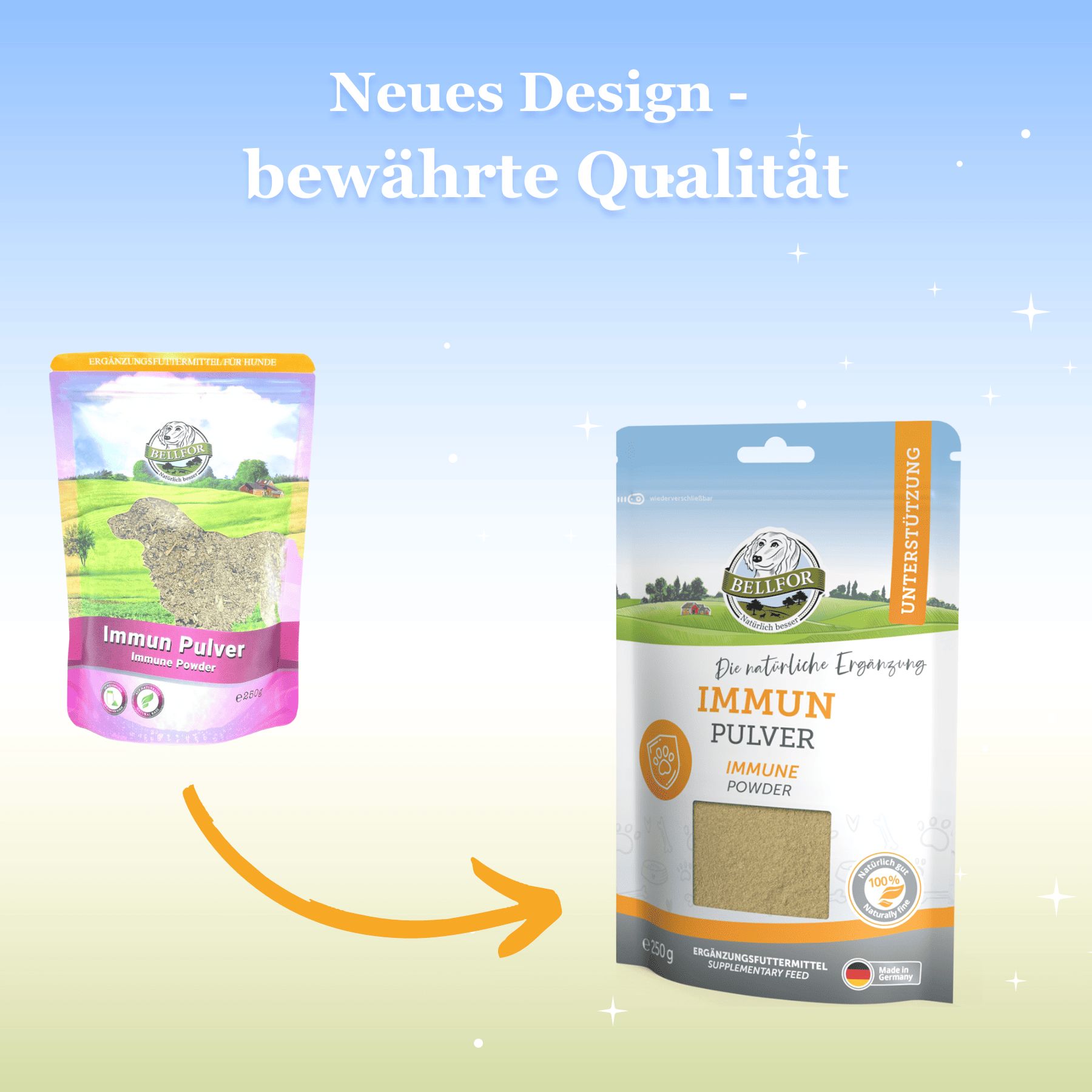 Bellfor Nahrungsergänzung für Hunde - Immun Pulver 250 g