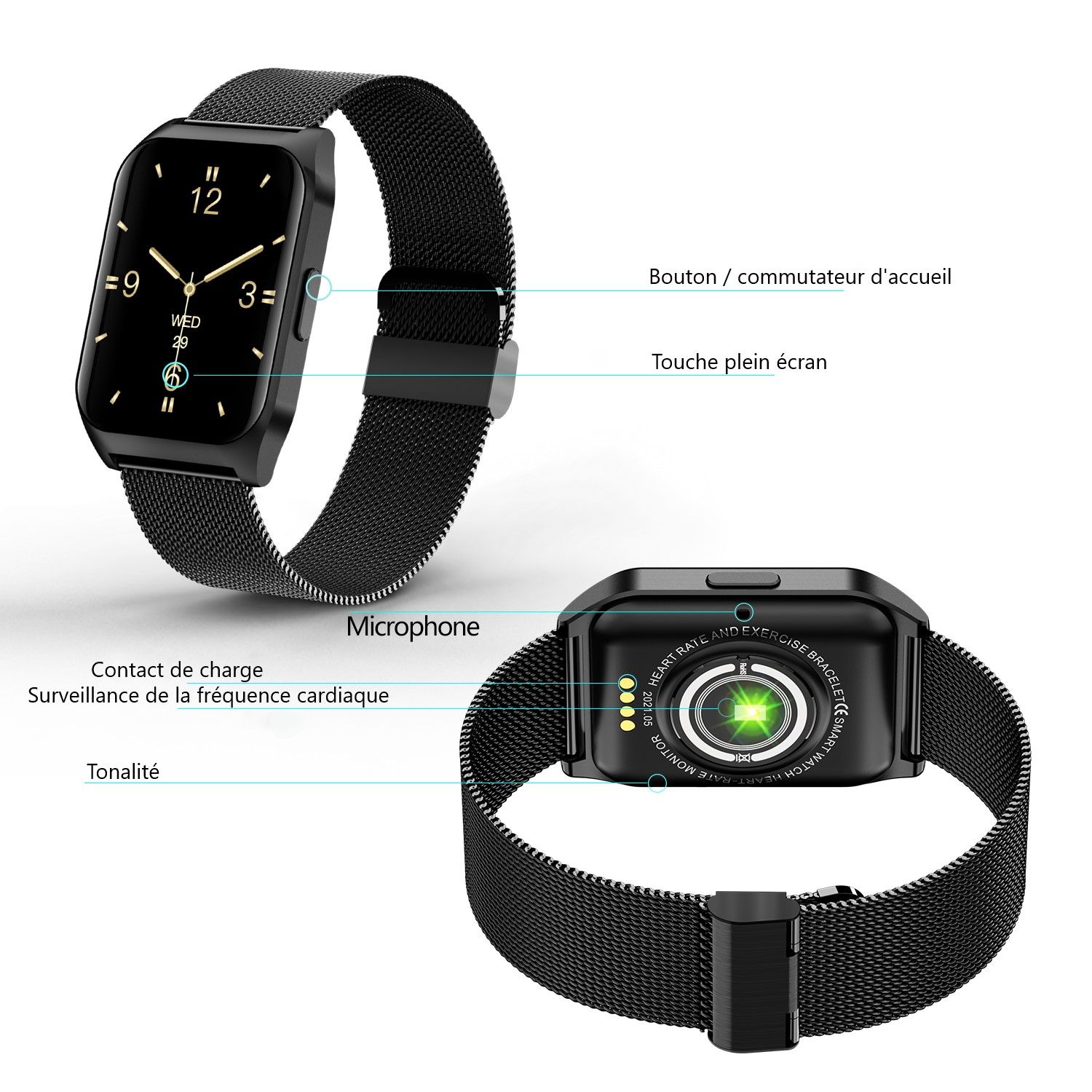 Platyne Multifunktionale Smartwatch