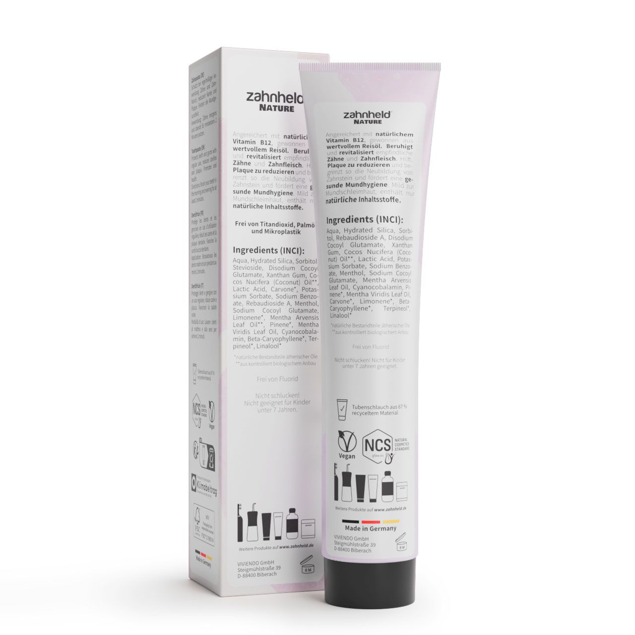 Zahnheld Zahnpasta B12 Zahncreme mit Vitamin B12 ohne Fluorid