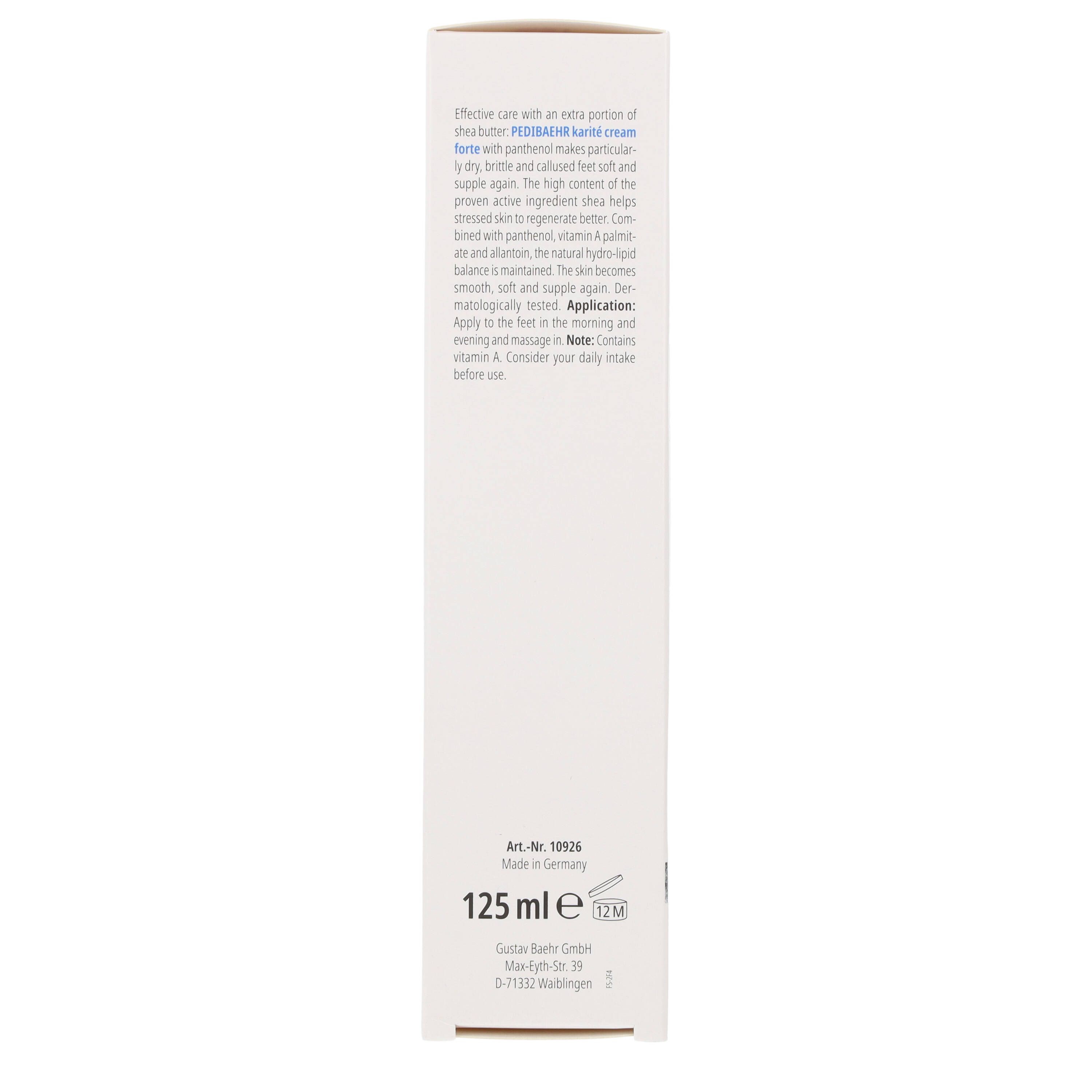 Pedibaehr Karitécreme forte mit Panthenol