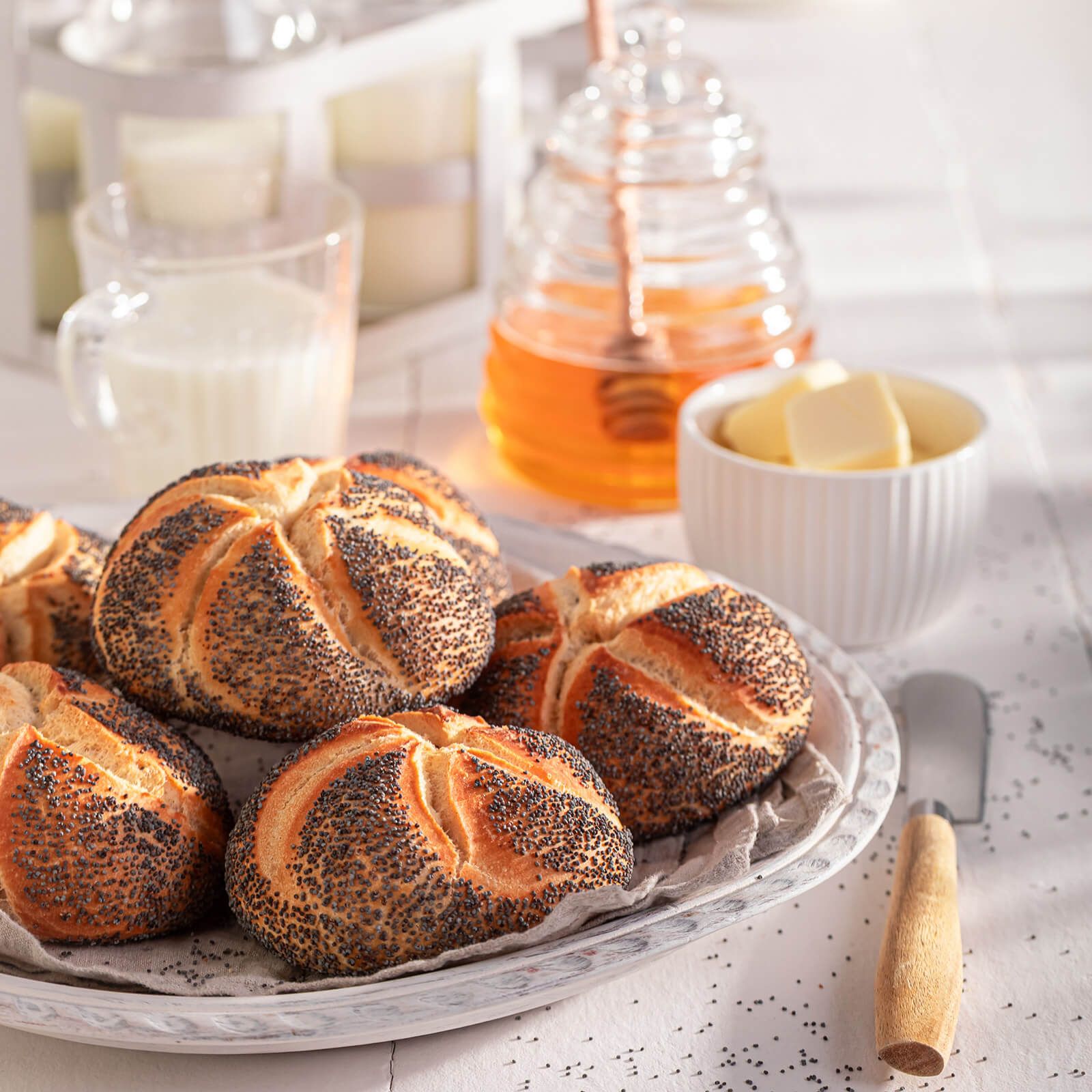 Locawo High Protein & Low Carb Mohnbrötchen