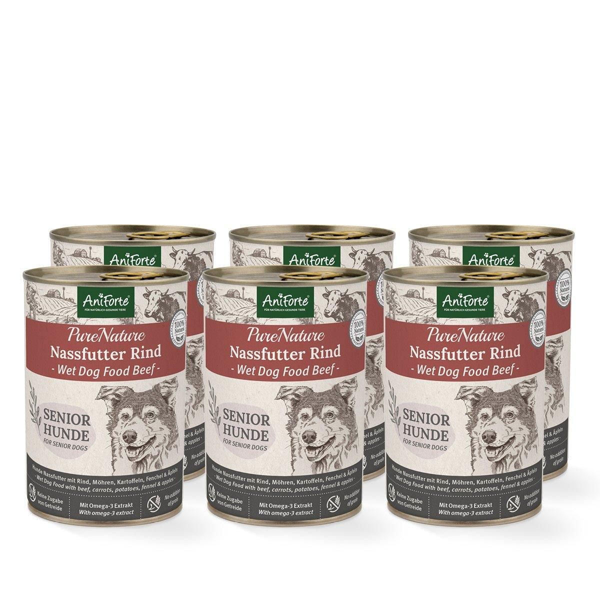 Aniforte Nassfutter SENIOR Rind