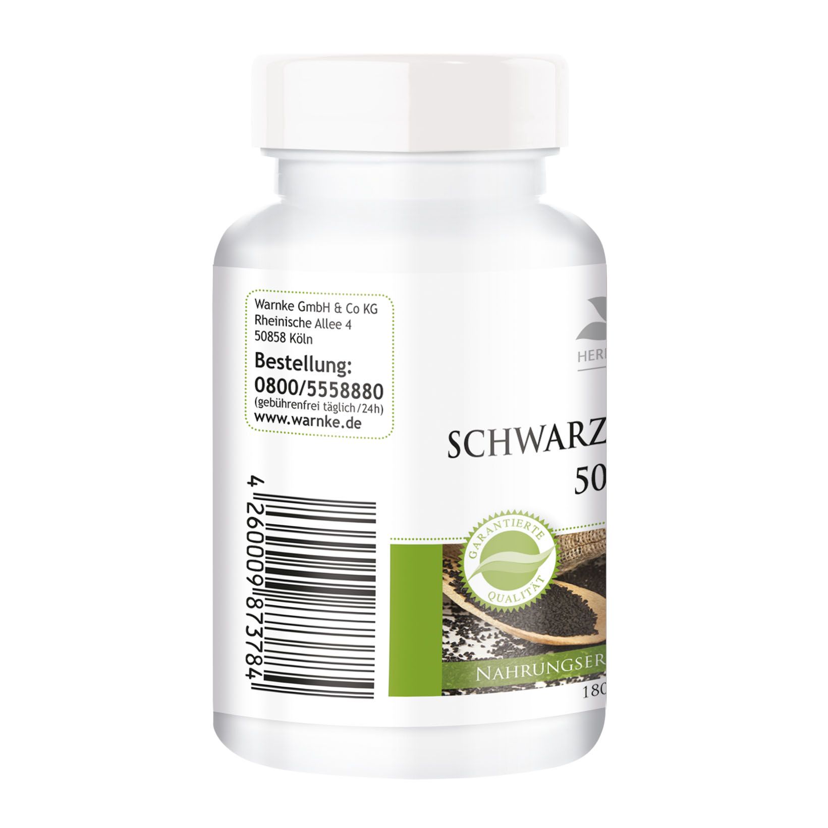 Warnke Vitalstoffe | Schwarzkümmel-Öl 500mg kaltgepresst