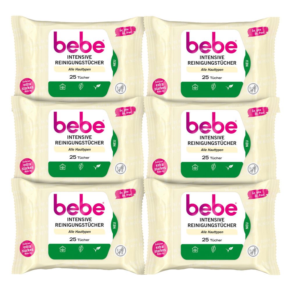 bebe - Reinigungstücher "Intensiv" 6er-Pack