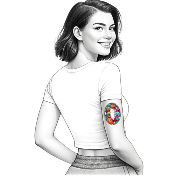 Diasticker® Dexcom G6 Fixiertapes "Monster-Mania"