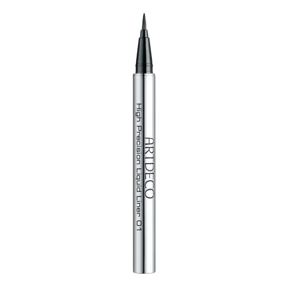 Artdeco High Precision Liquid Liner in silberner Hülse, Spitze sichtbar.