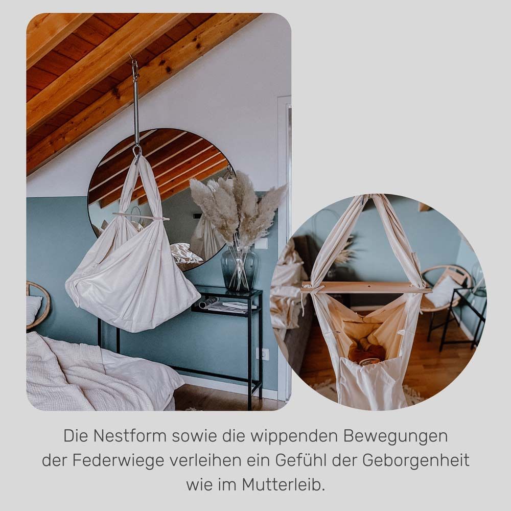 HOBEA-Germany Federwiege mintblau