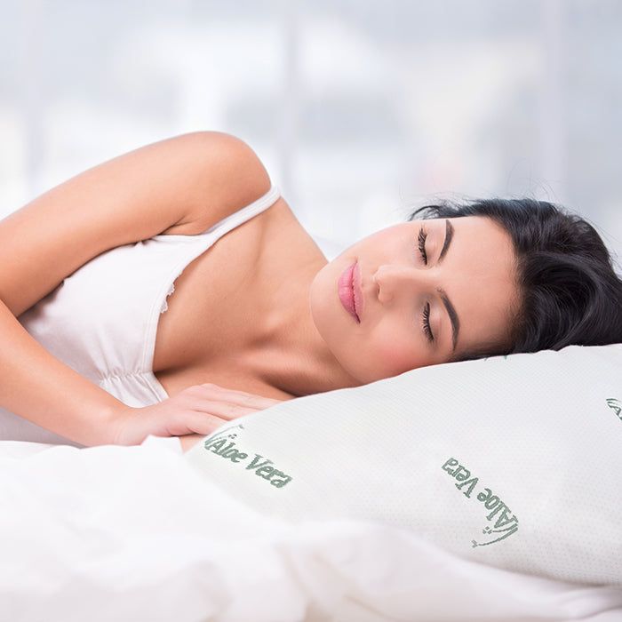 Mister Sandman® Orthopädisches Nackenkissen mit Aloe Vera Kissenbezug