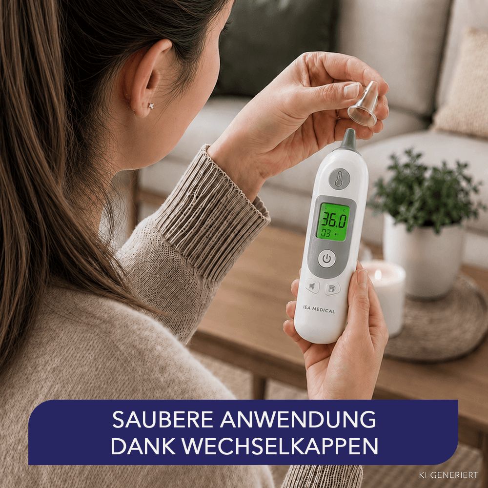 IEA Medical Ohrthermometer mit Schutzkappen